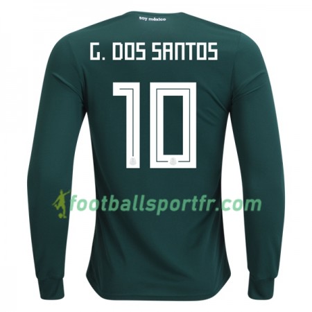 Tenue Mexique G.Dos Santos 10 Domicile Coupe du monde 2018 Maillot de Foot ML